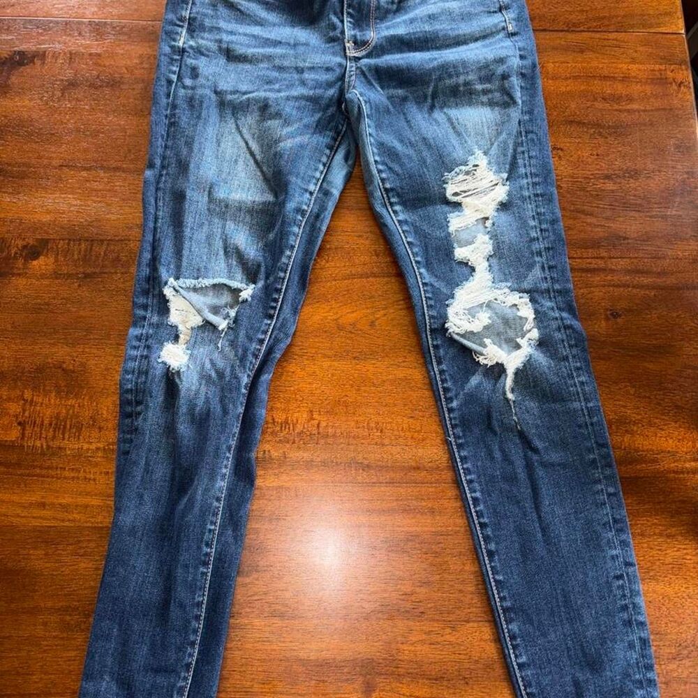 American-eagle Women's Blue and Navy Jeans